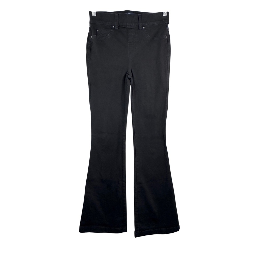 SPANX Black Flare Pants Pull On Stretch Bootcut jegging pants 90s money sz SP
